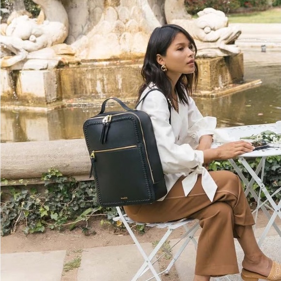 Calpak Kaya 15 inch Laptop Travel Backpack in Black - Picture 6 of 13